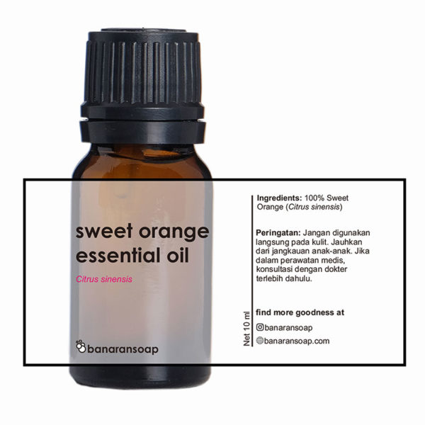 kemasan sweet orange essential oil 10ml
