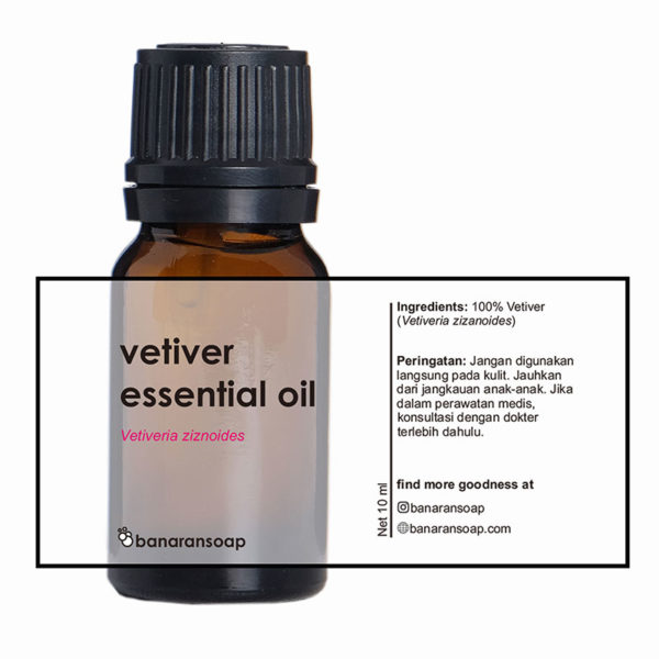 kemasan vetiver essential oil 10ml