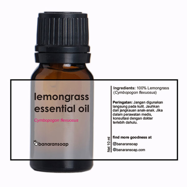 kemasan lemongrass essential oil 10 ml