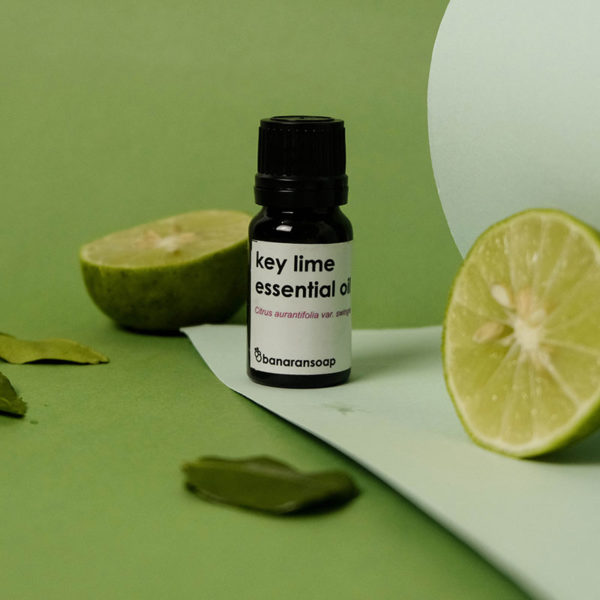 key lime essential oil display