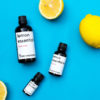 lemon essential oil display
